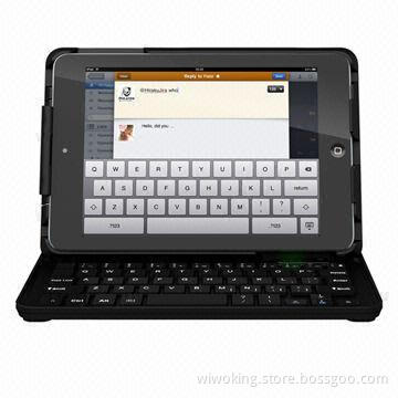 New Bluetooth Keyboard with Slidable Case Stand, for iPad Mini